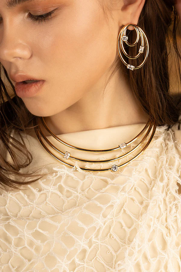 Triple Sparkle Choker