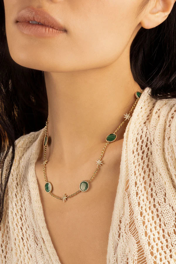 Malachite Meteorite Choker